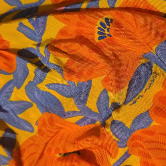 Farm Rio x Anthropologie Short-Sleeve V-Neck Ruched Midi Dress, Size XS - Picture 12 of 12